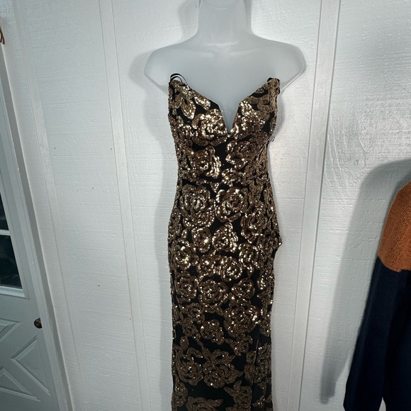 Blondie Nites Strapless Sequin Dress Size 3 NWOT - Picture 5 of 16